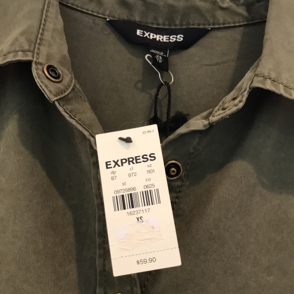 Brushed Denim Shirt by Express - Picture 9 of 9